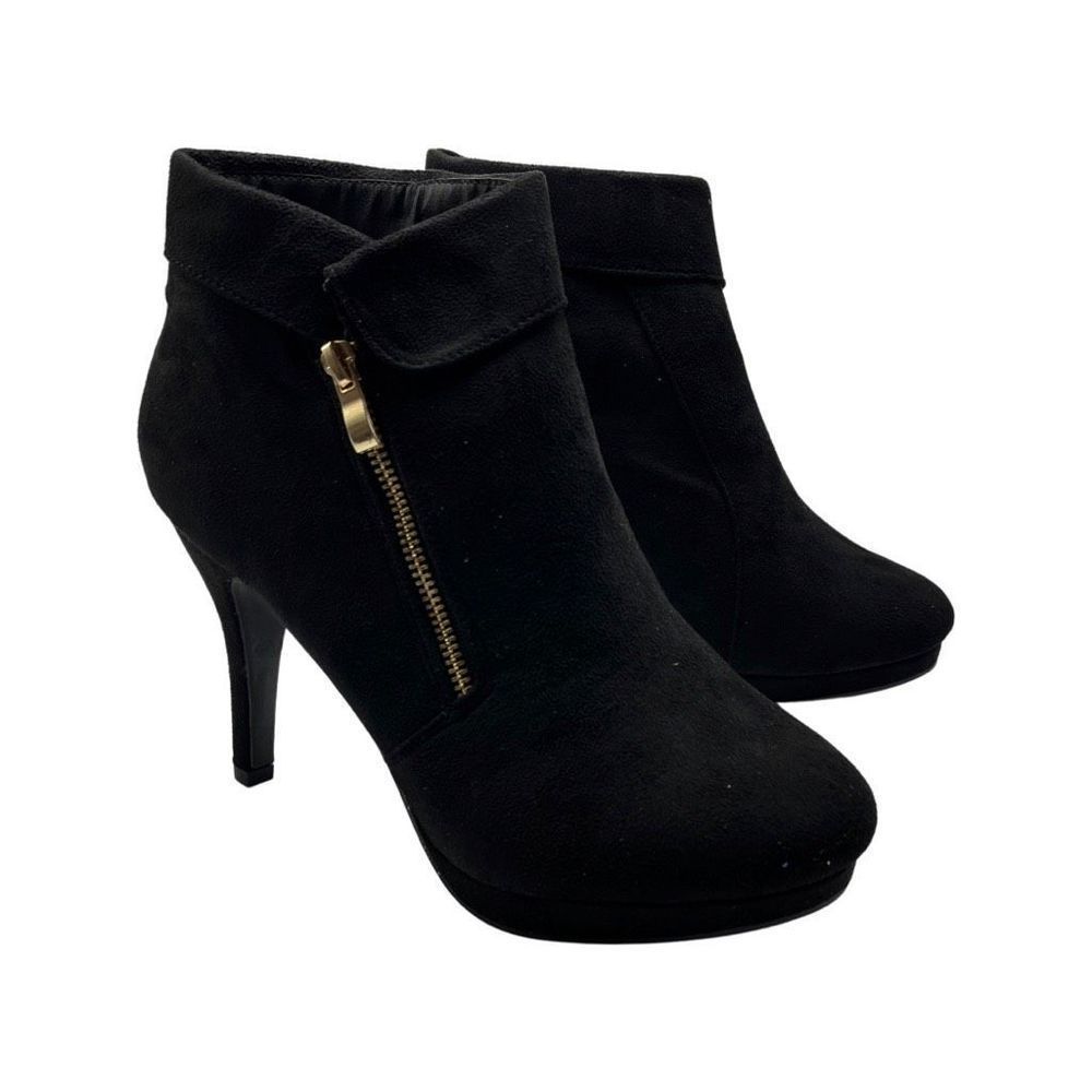 Trends Up George Ankle Heels ,Womens size 10 ,Black